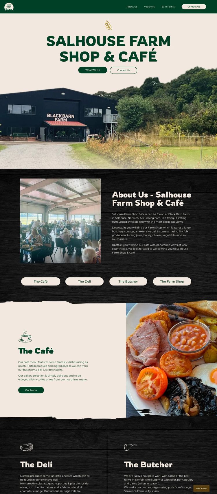 Screenshot 2 of Salhouse Farm Shop & Café (Example WordPress Food and Beverage Website)