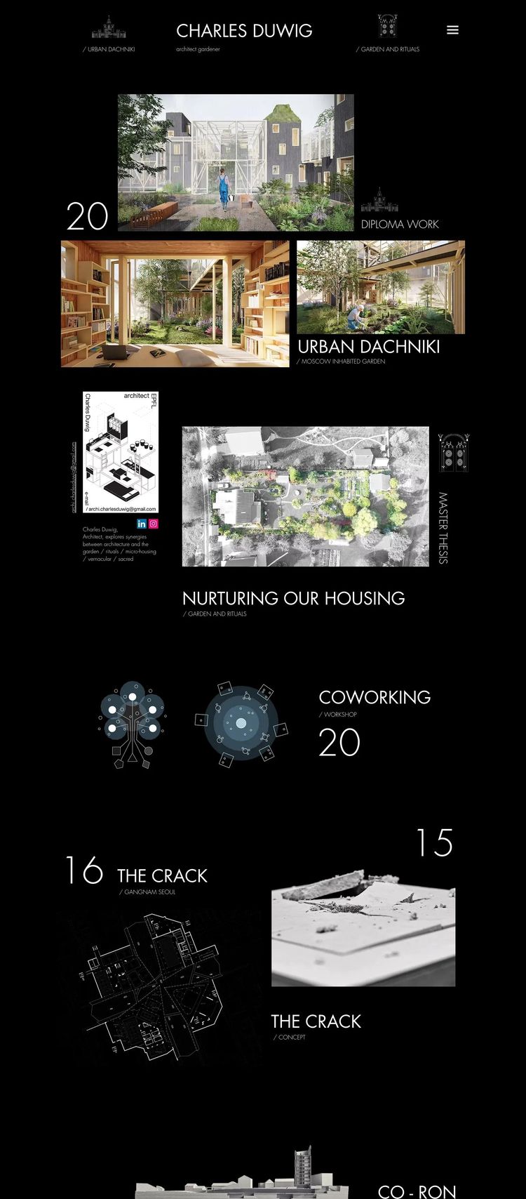 Screenshot 2 of Charles Duwig (Example Wix Architect Website)