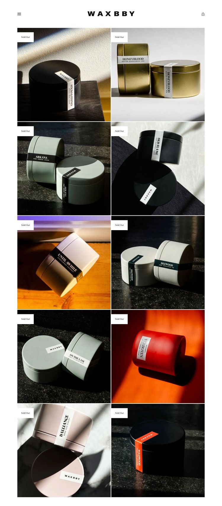 Screenshot 2 of WAX BBY (Example Squarespace Arts and Crafts Website)