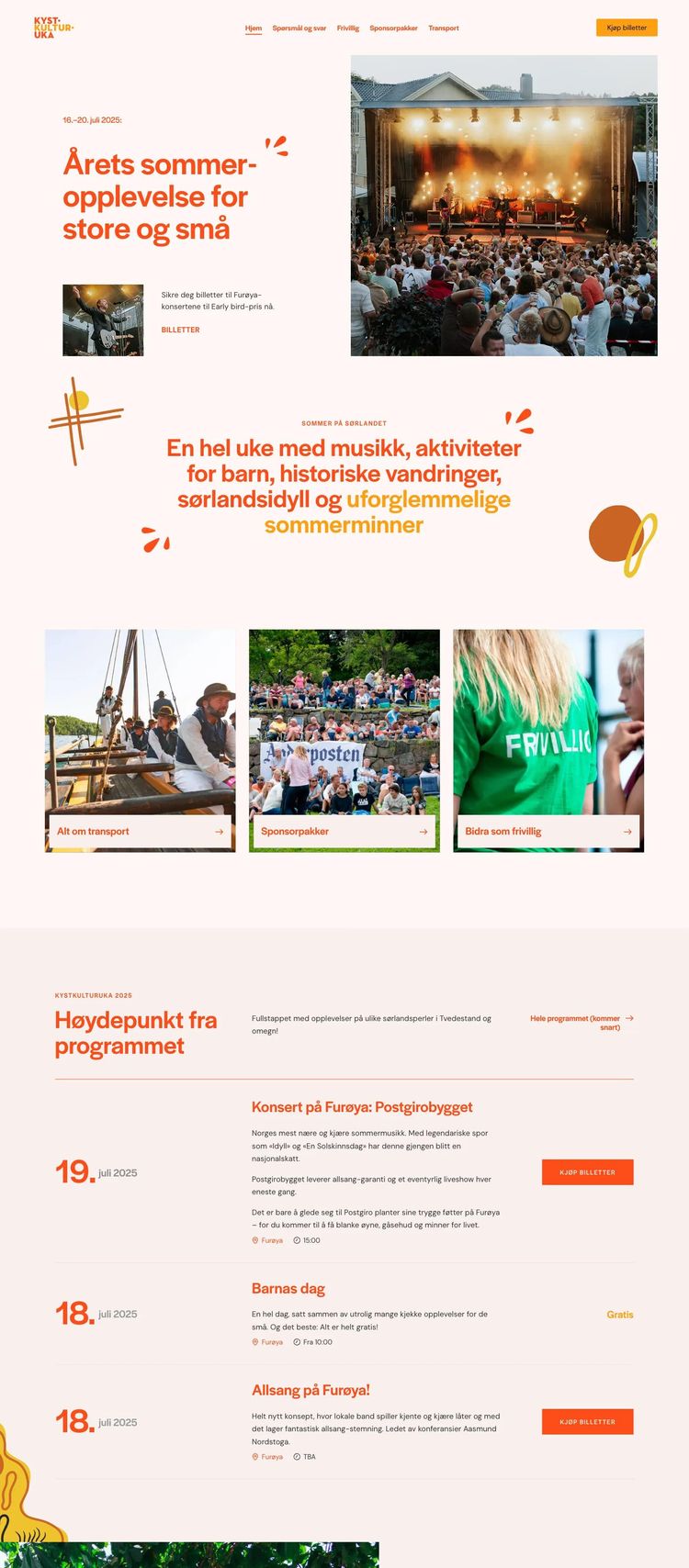 Screenshot 2 of Kystkulturuka (Example WordPress Community Center Website)