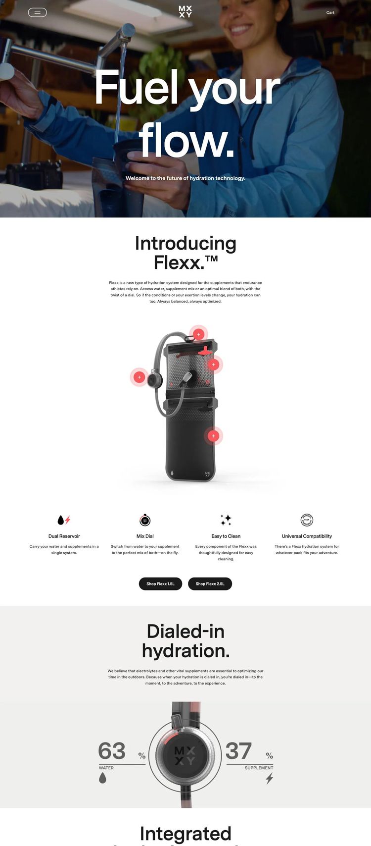 Screenshot 2 of Flexx (Example Shopify Supplements Website)