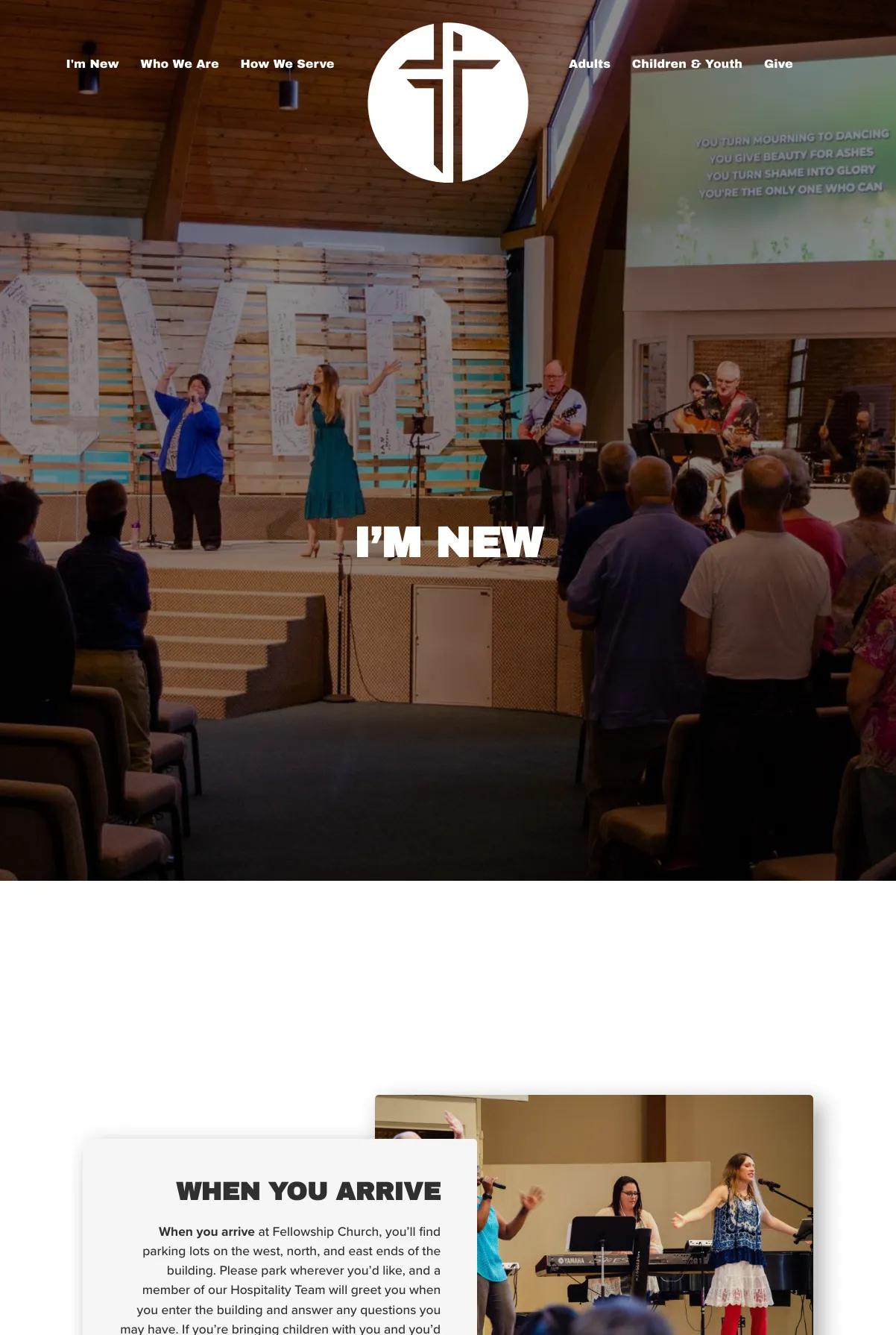 Screenshot 2 of Fellowship Church (Example Squarespace Church Website)