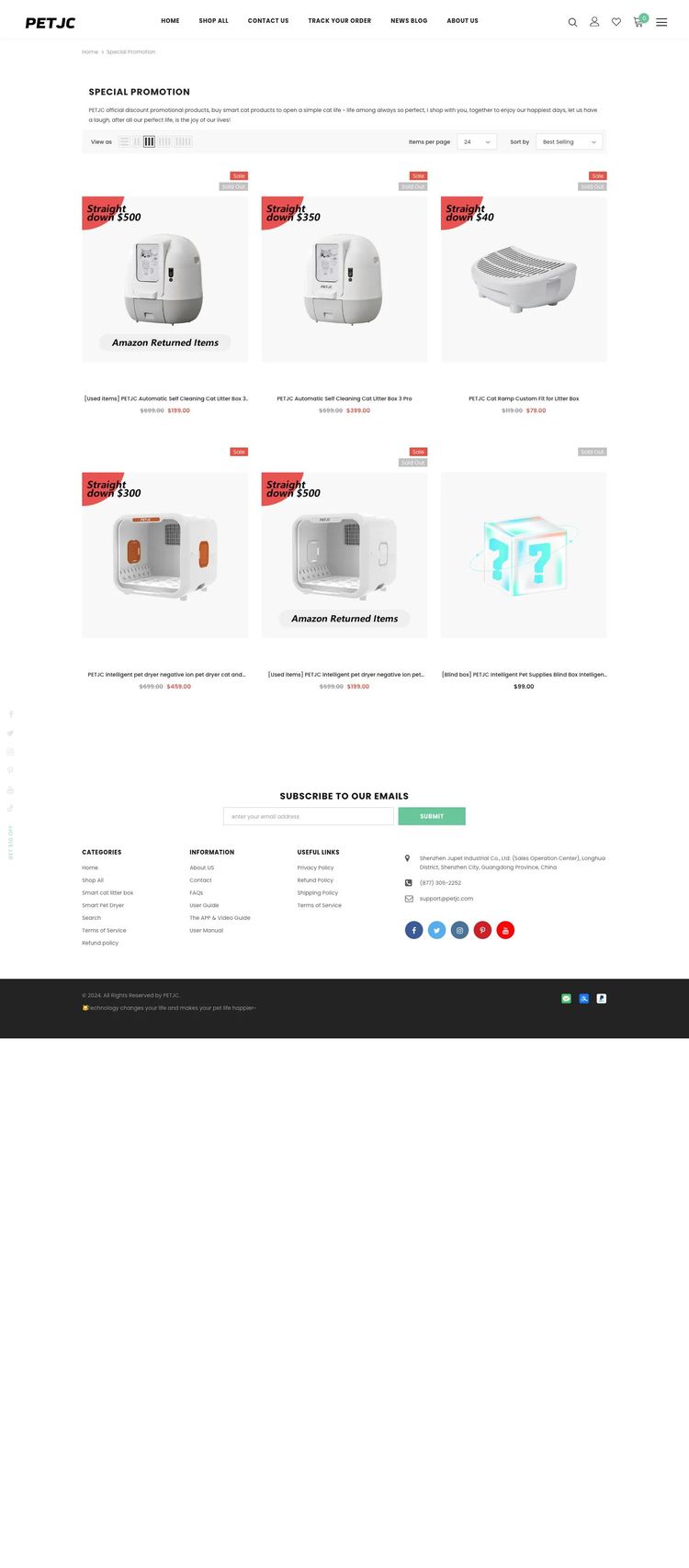 Screenshot 3 of PETJC (Example Shopify Pet Services Website)