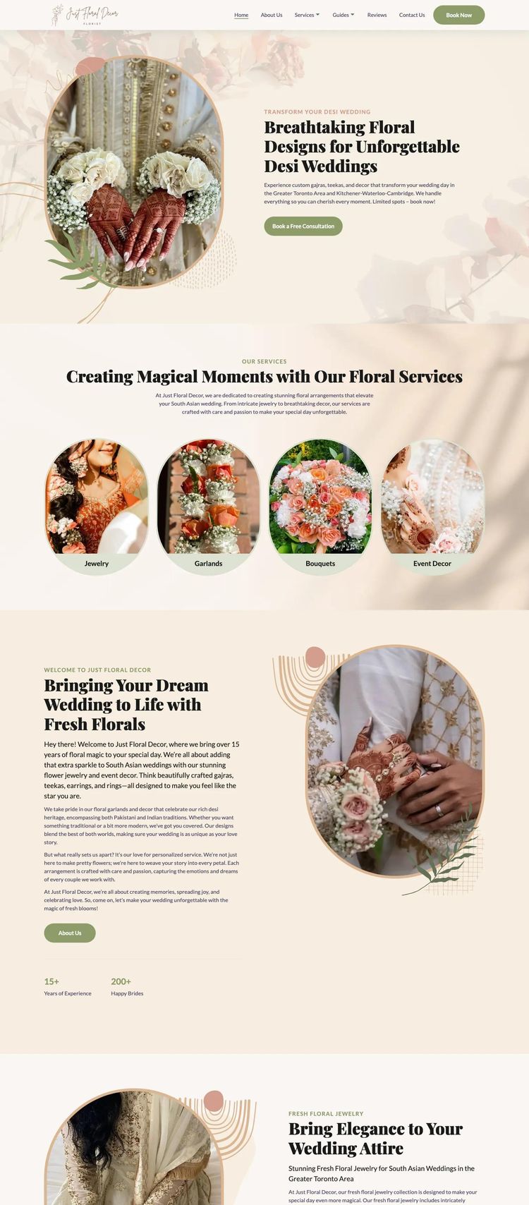 Screenshot 2 of Just Floral Decor (Example undefined Florist Website)