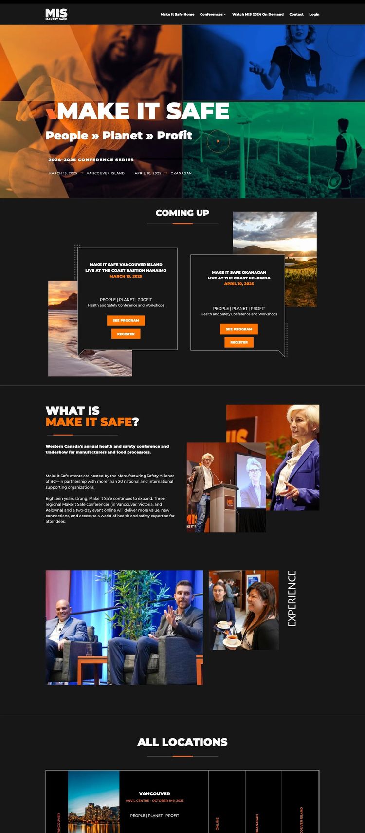 Screenshot 2 of Make It Safe (Example WordPress Conference Website)