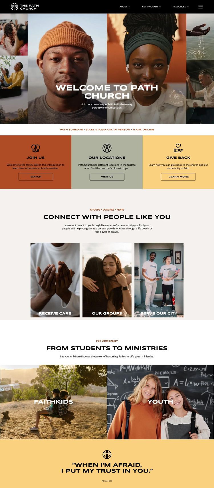 Screenshot 1 of Church Community Template