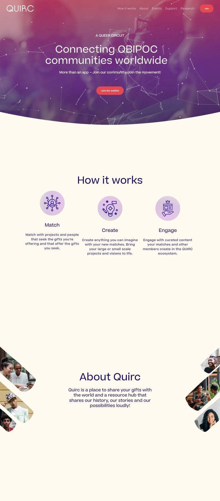 Screenshot 2 of Quirc (Example Squarespace Community Center Website)