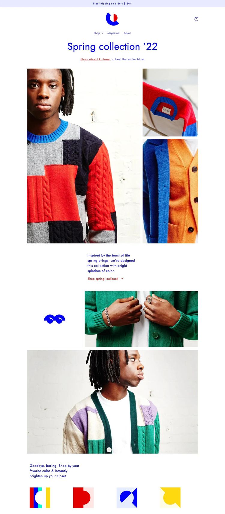 Screenshot 1 of Colorblock Template