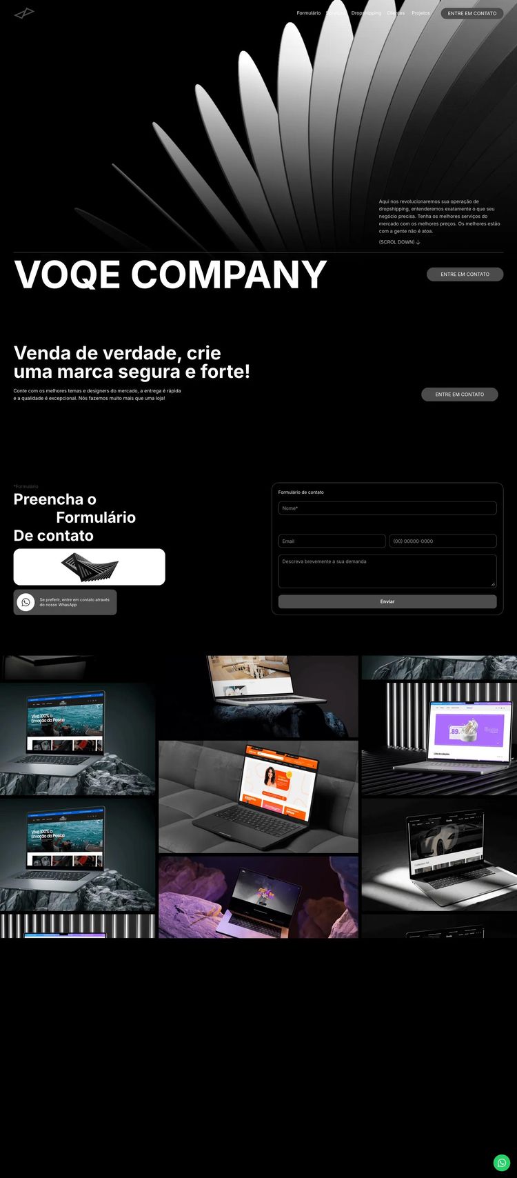 Screenshot 2 of Voqe (Example Framer Ecommerce (General) Website)