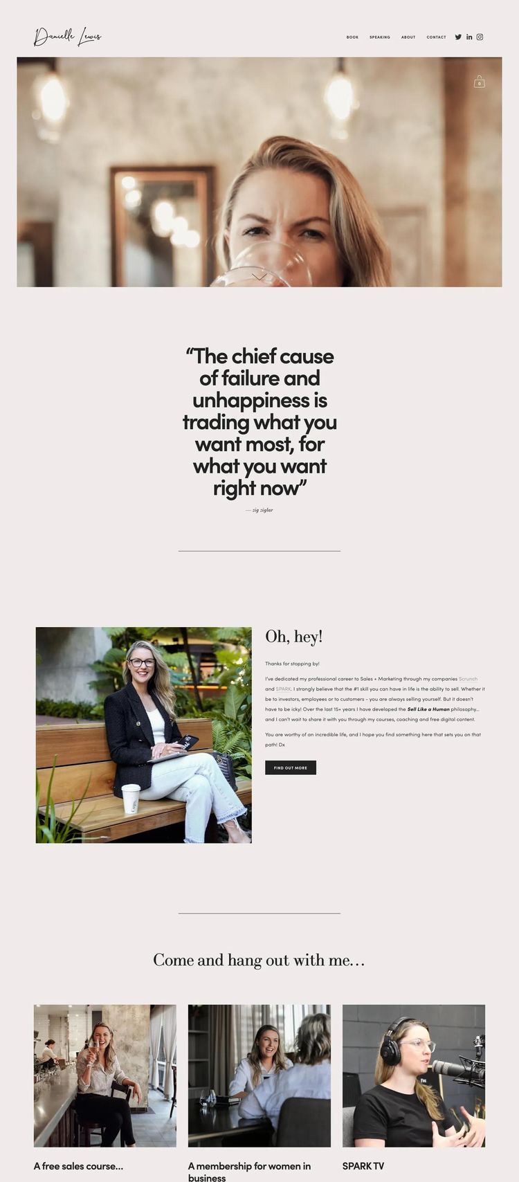 Screenshot 2 of Scrunch and SPARK (Example Squarespace Business Consultant Website)