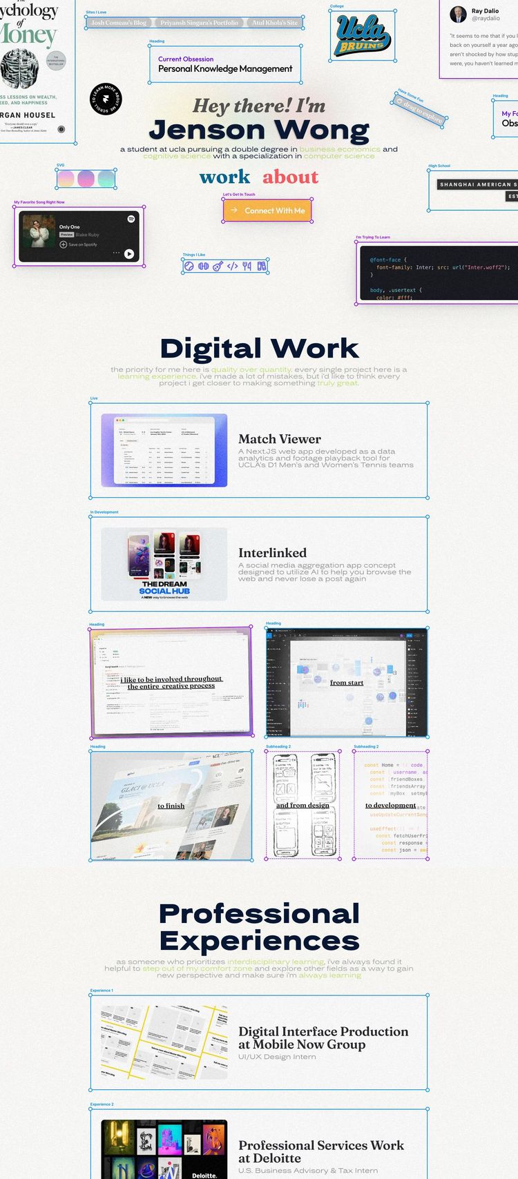Screenshot 2 of Jenson Wong (Example Framer Blog Website)