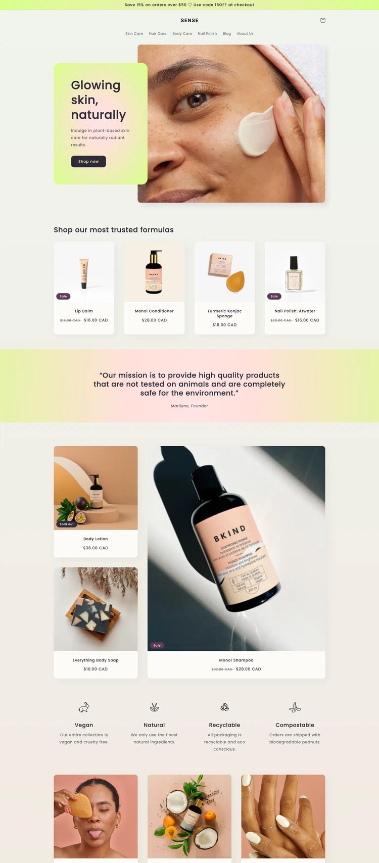 Screenshot 1 of Sense Template