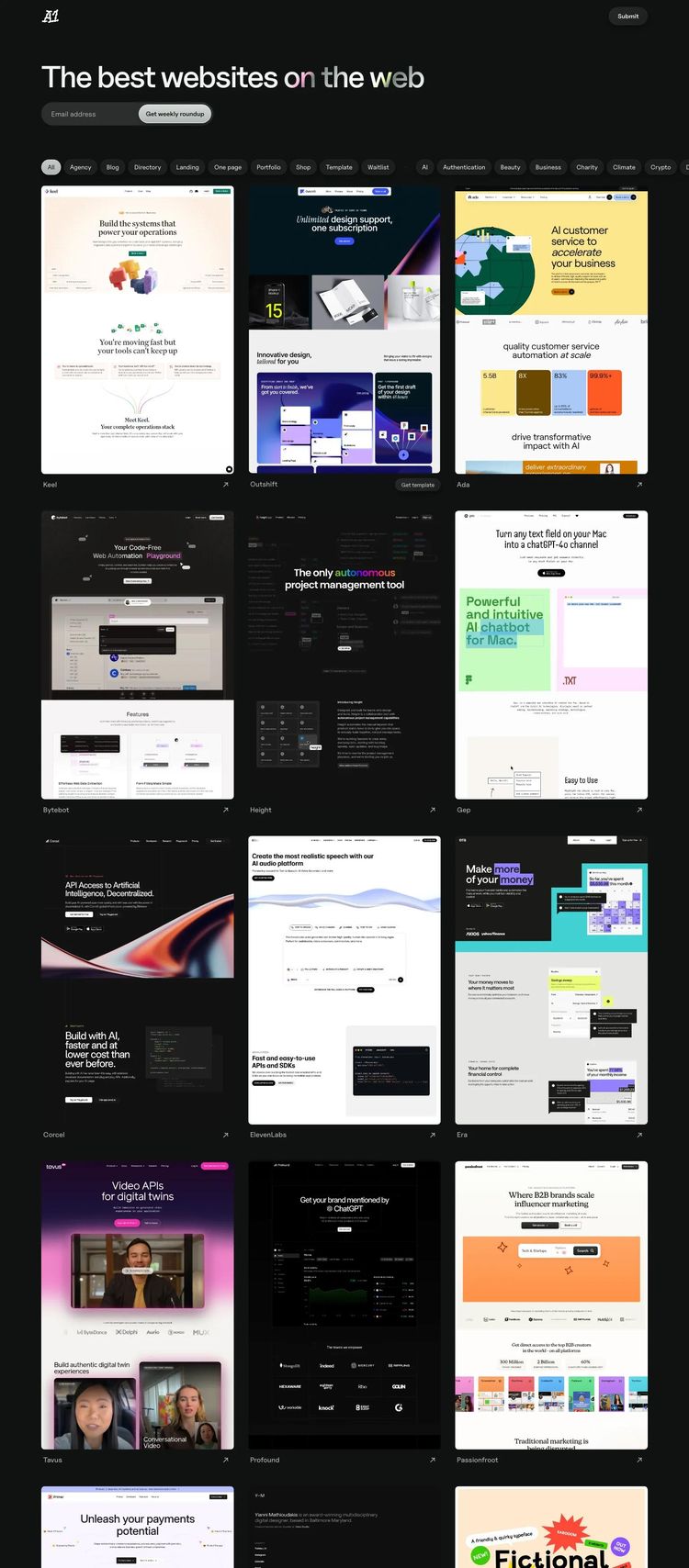 Screenshot 2 of A1 (Example Webflow Design Agency/Studio Website)