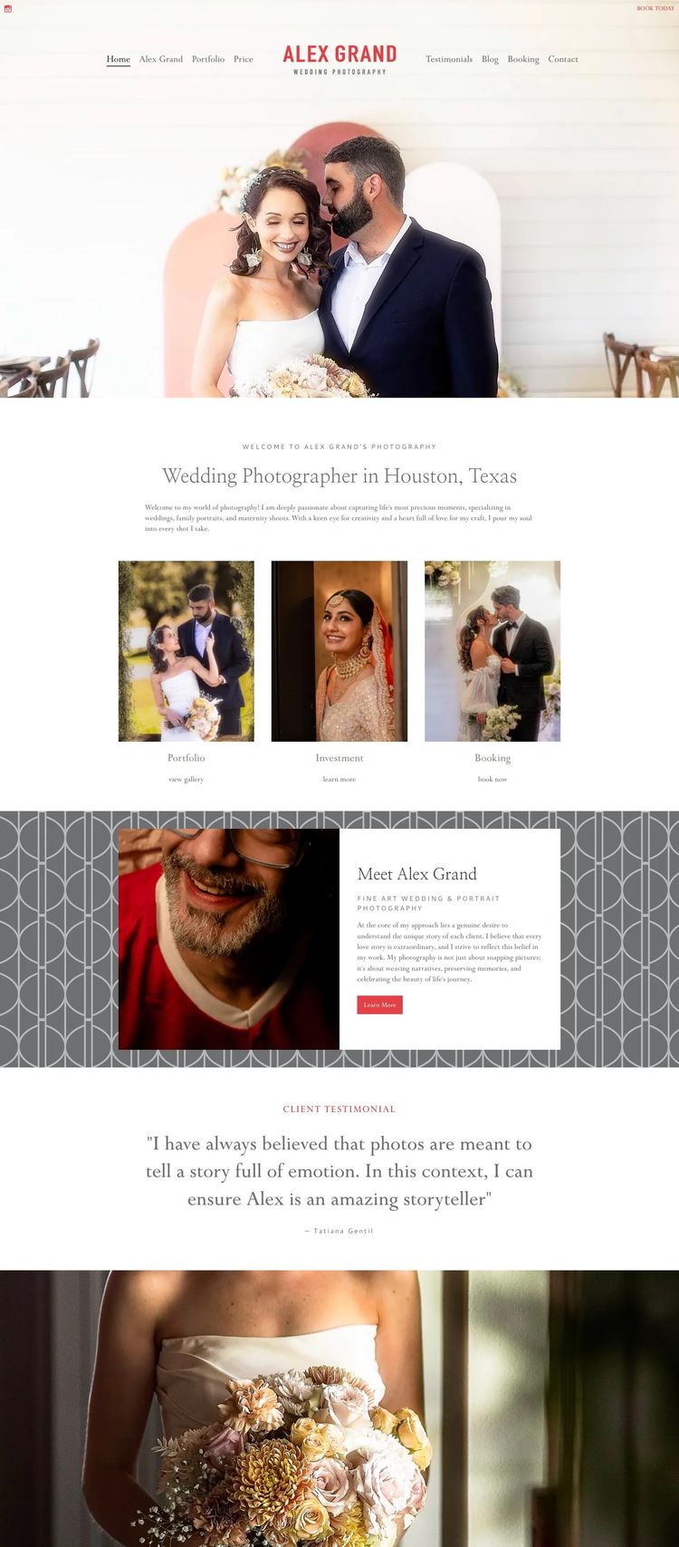 Screenshot 2 of Alex Grand Photography (Example undefined Photography Website)