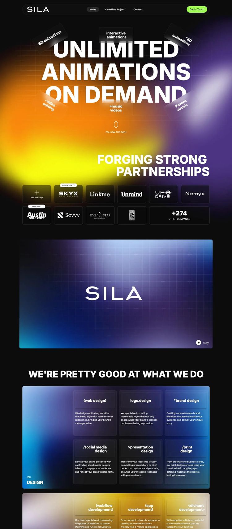 Screenshot 2 of Sila Digital (Example Divhunt Marketing Agency Website)