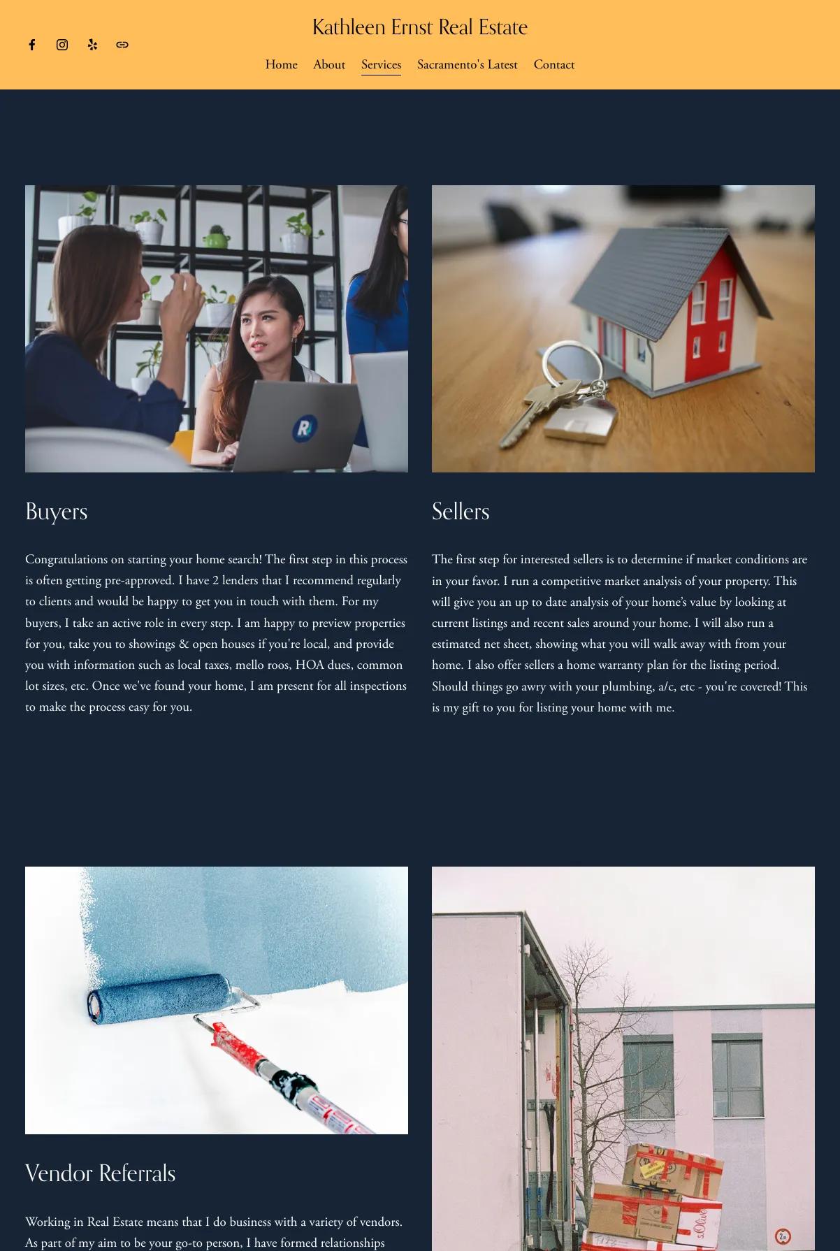 Screenshot 2 of Kathleen Ernst Real Estate (Example Squarespace Real Estate Website)