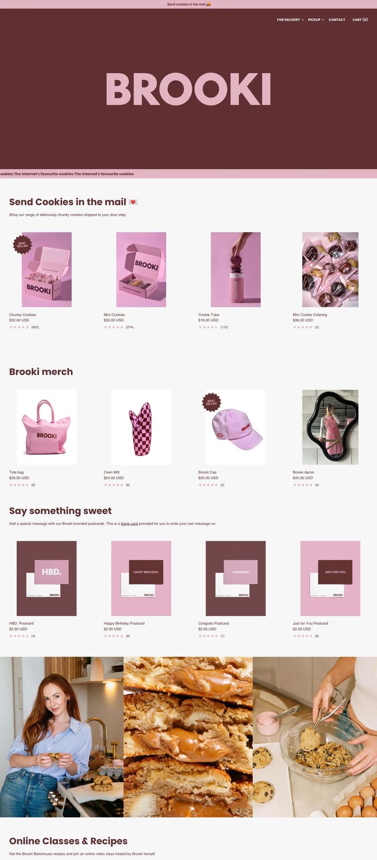 Screenshot 2 of Brooki Bakehouse (Example Shopify Bakery Website)