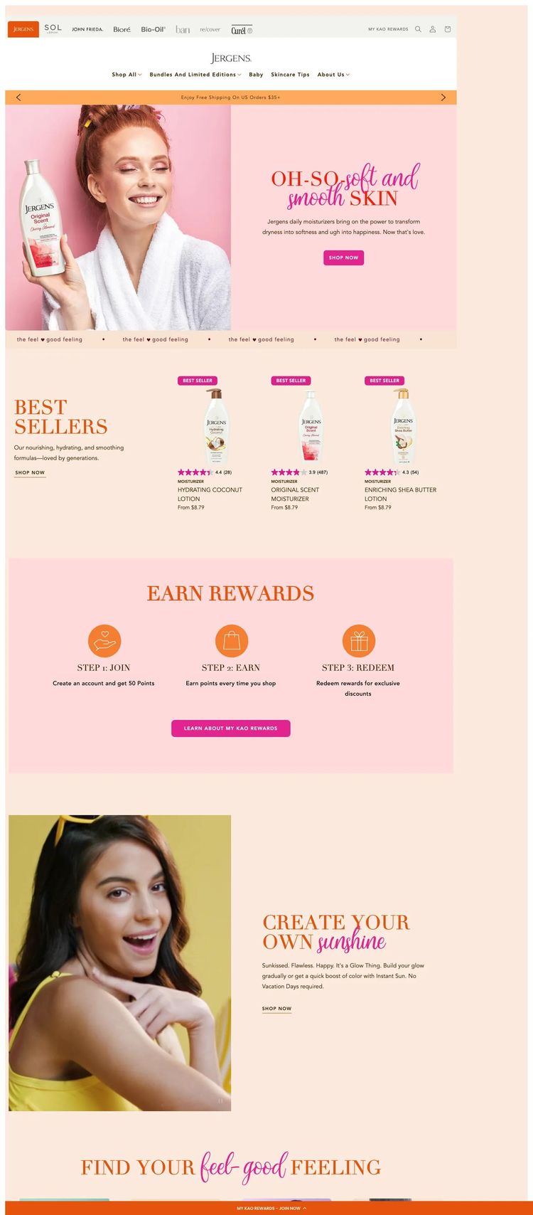 Screenshot 2 of My Kao Shop (Example Shopify Beauty Products Website)
