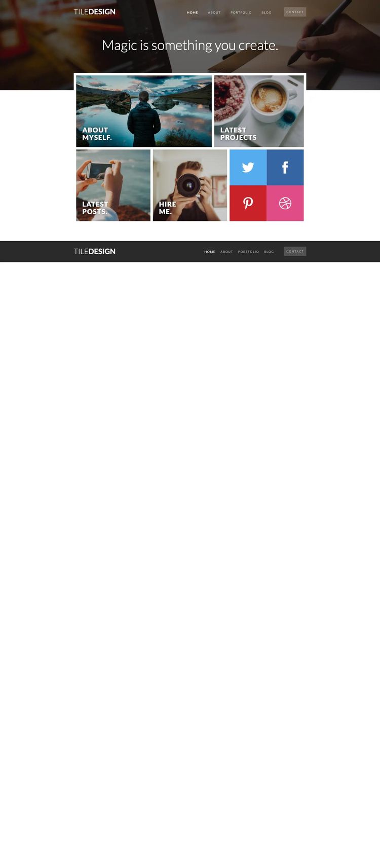 Screenshot 1 of TileDesign Template