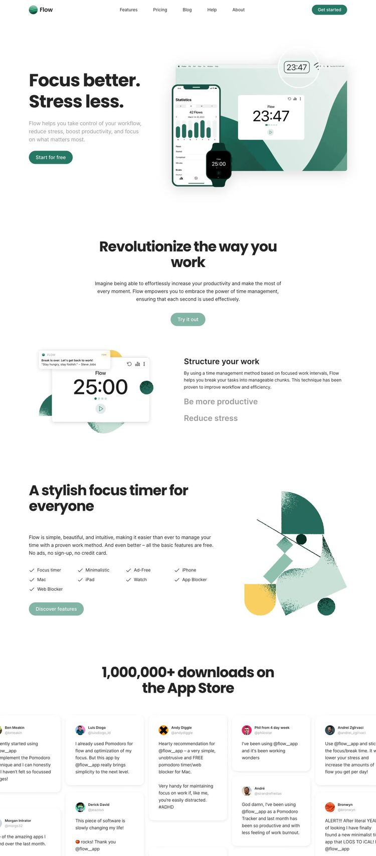 Screenshot 2 of Flow (Example Framer Productivity and Collaboration Website)