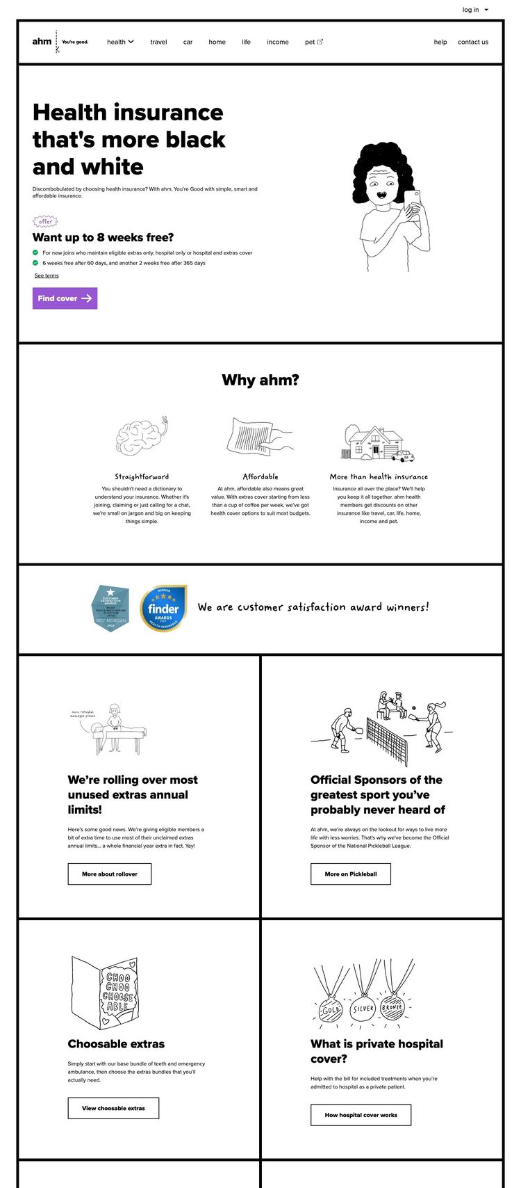 Screenshot 2 of ahm (Example Next.js Insurance Agent Website)
