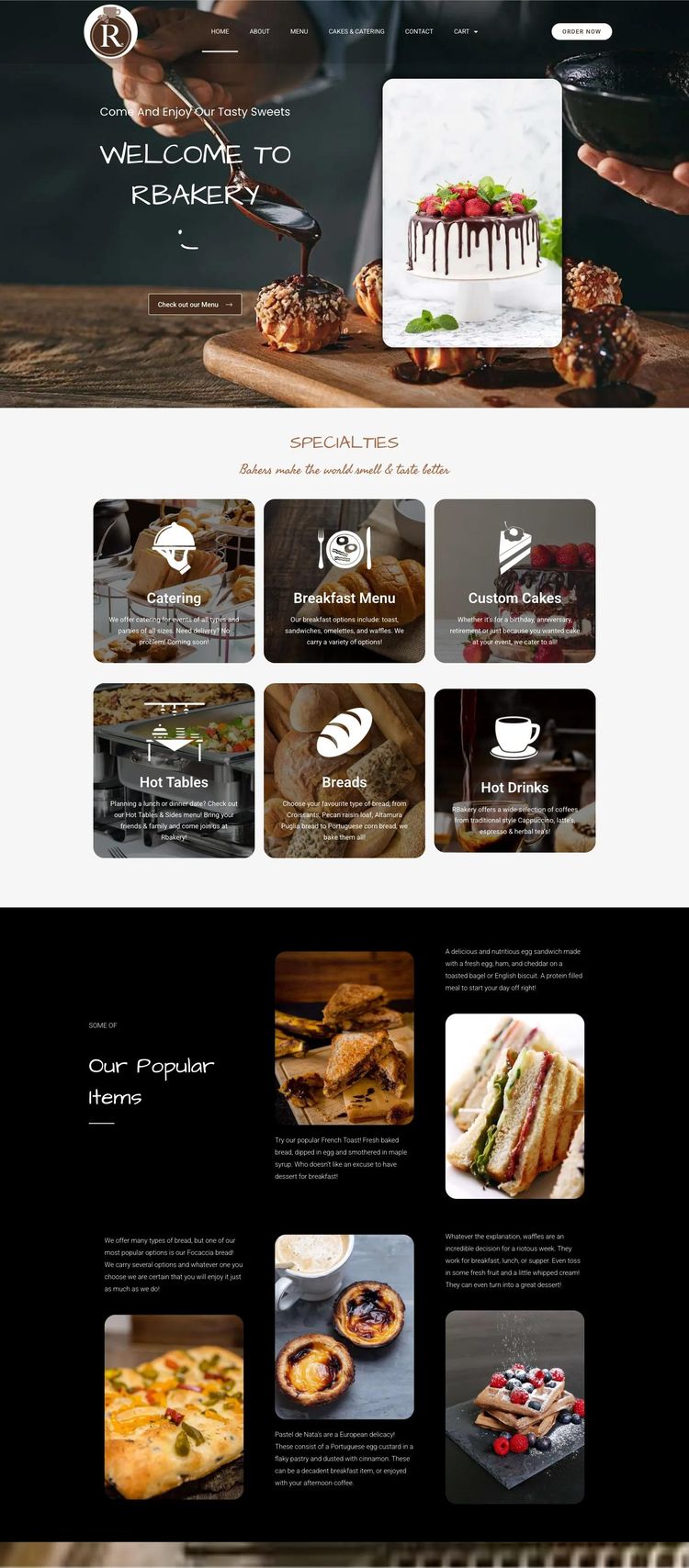 Screenshot 2 of Rbakery (Example WordPress Bakery Website)
