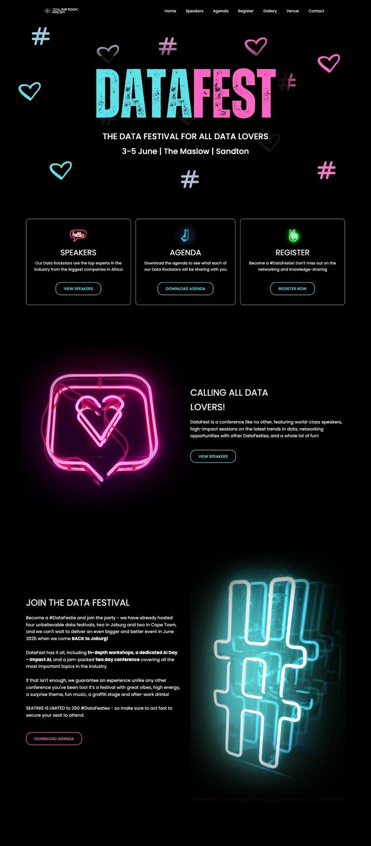Screenshot 2 of DataFest (Example WordPress Conference Website)