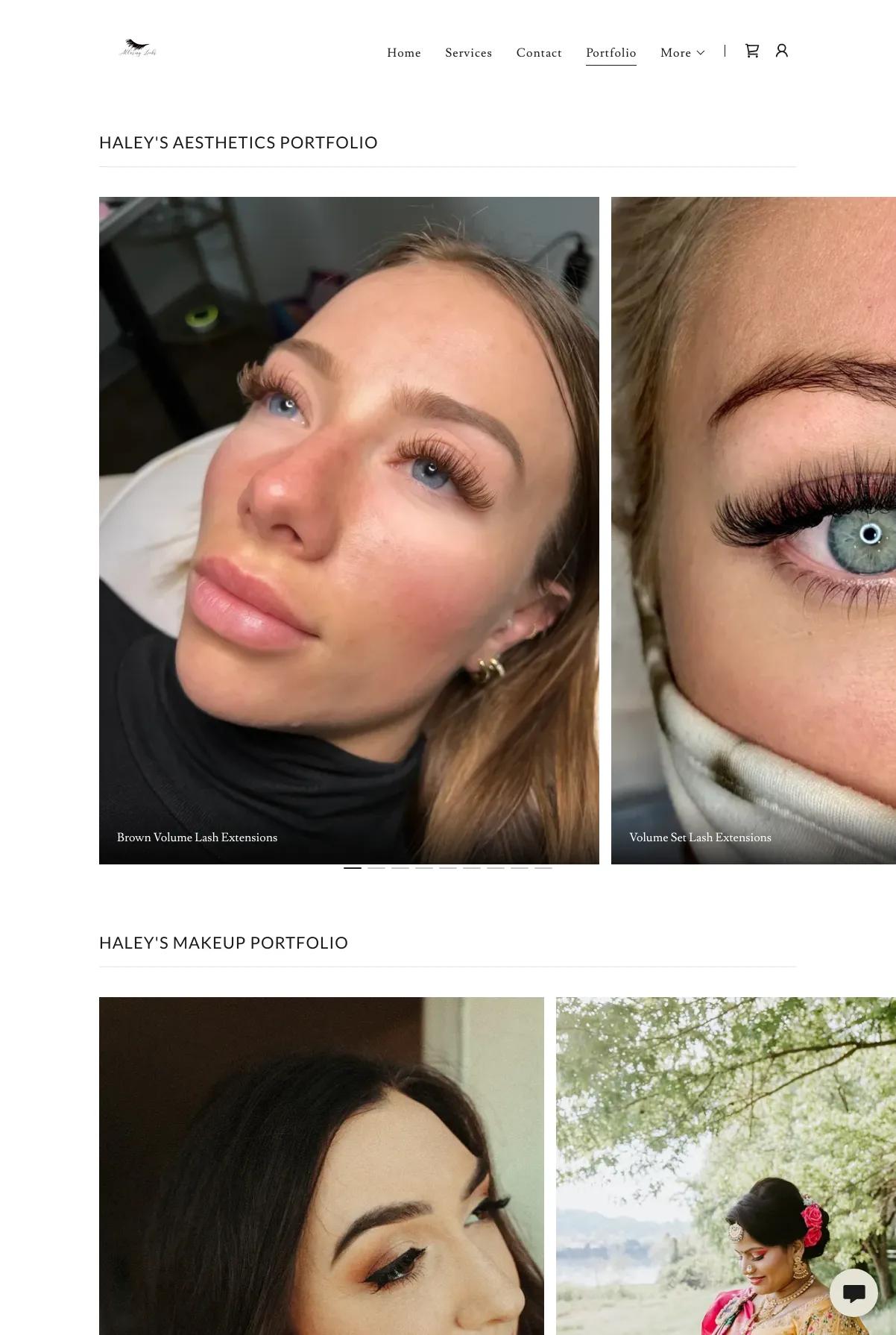 Screenshot 3 of Alluring Looksss (Example Squarespace Esthetician Website)