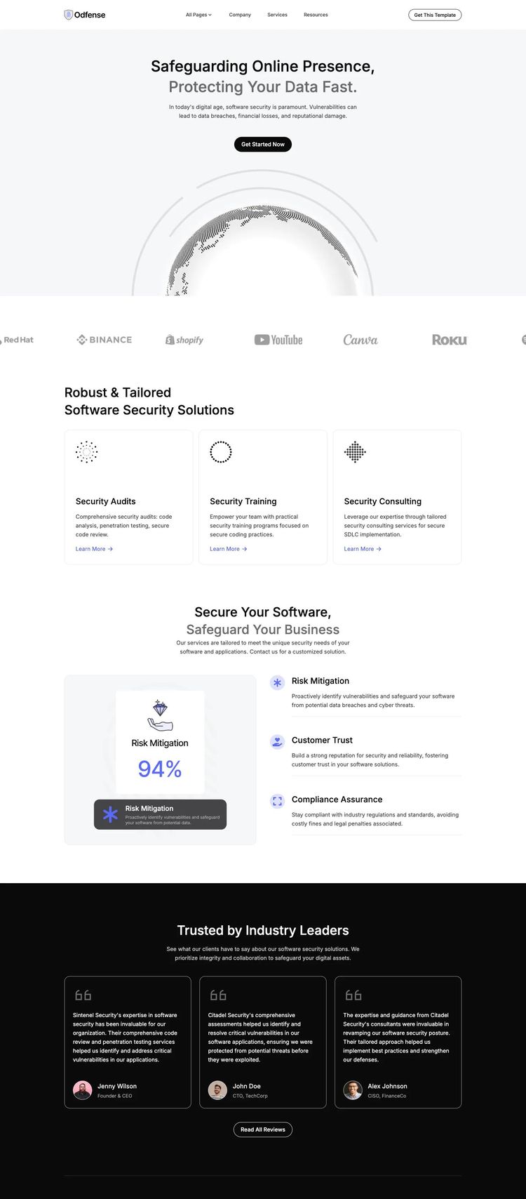 Screenshot 2 of Fulba (Example Astro IT Services Website)