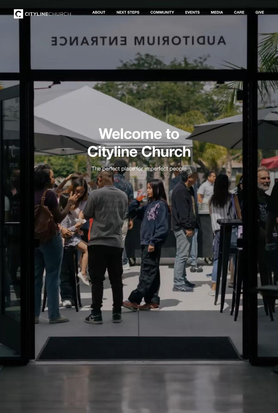 Screenshot 1 of Cityline Church (Example Squarespace Church Website)