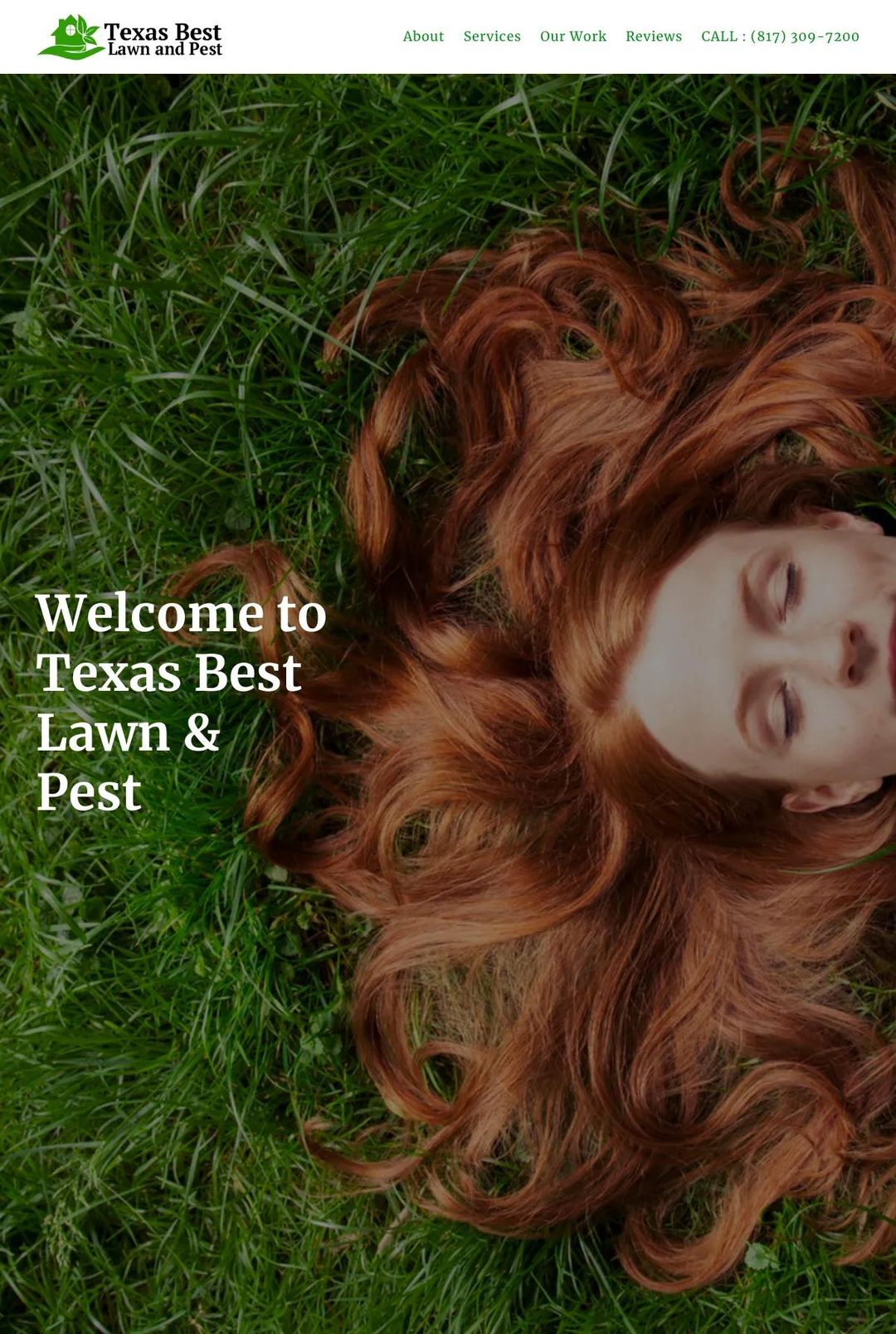 Screenshot 1 of Texas Best Lawn & Pest (Example Squarespace Lawn Care Website)