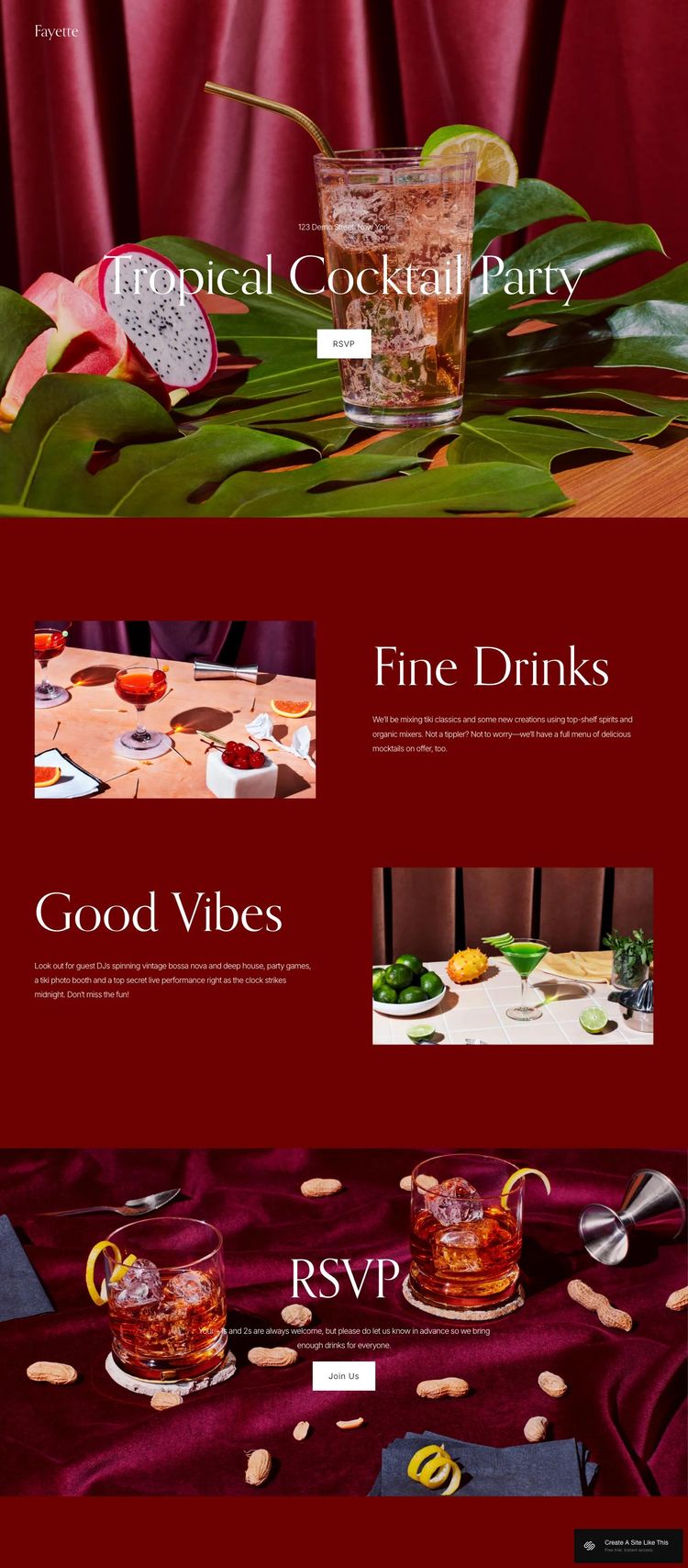 Screenshot 1 of Fayette Template
