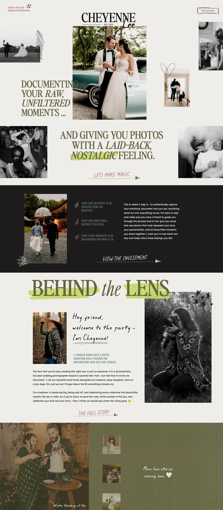 Screenshot 2 of Cheyenne Lee Photo (Example undefined Photography Website)