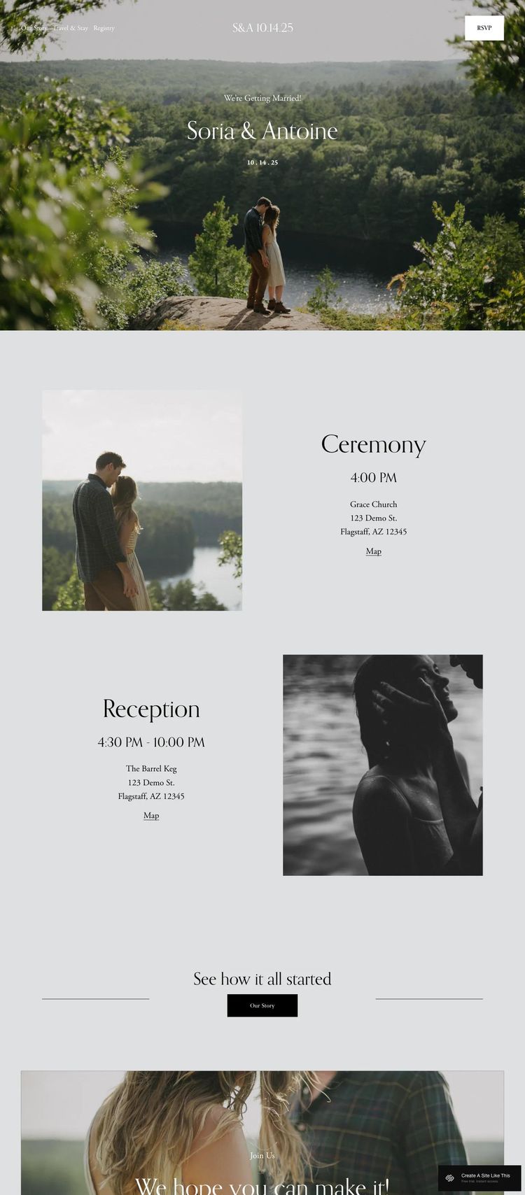 Screenshot 1 of Soria Template