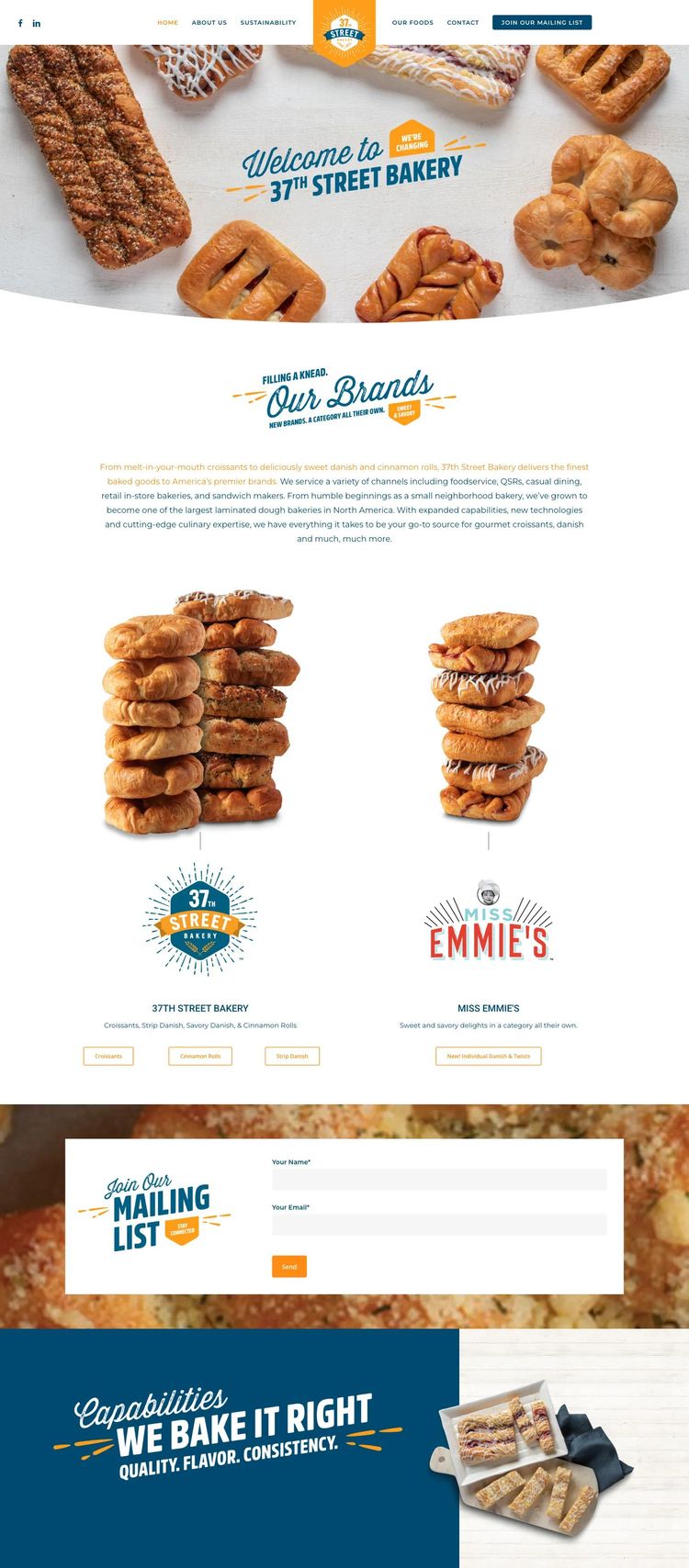Screenshot 2 of 37th Street Bakery (Example WordPress Bakery Website)