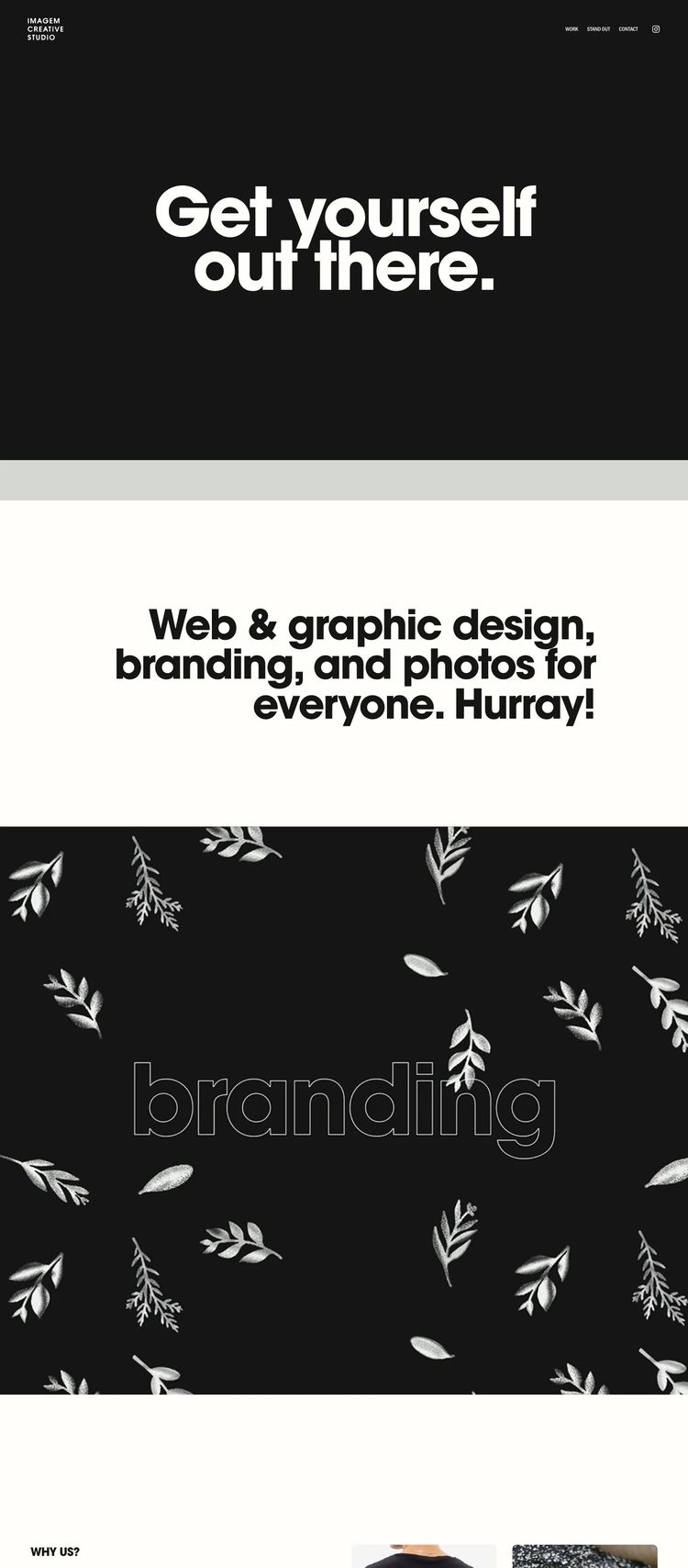Screenshot 2 of Imagem (Example Squarespace Design Agency/Studio Website)