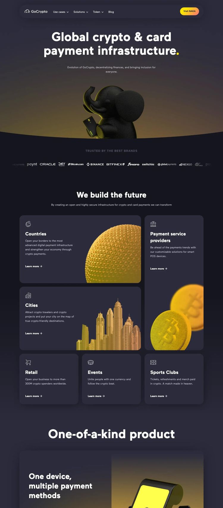 Screenshot 2 of GoCrypto (Example Webflow Cryptocurrency Website)