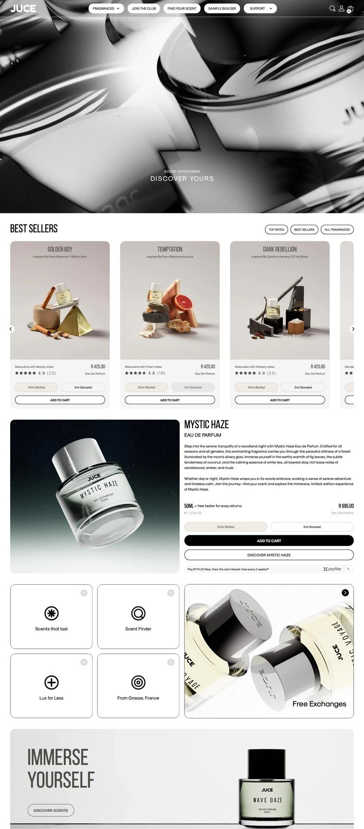Screenshot 2 of Juce (Example Shopify Beauty Products Website)