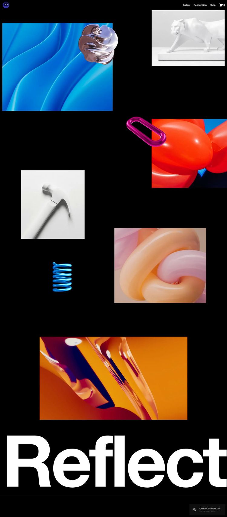 Screenshot 1 of Reflect Template