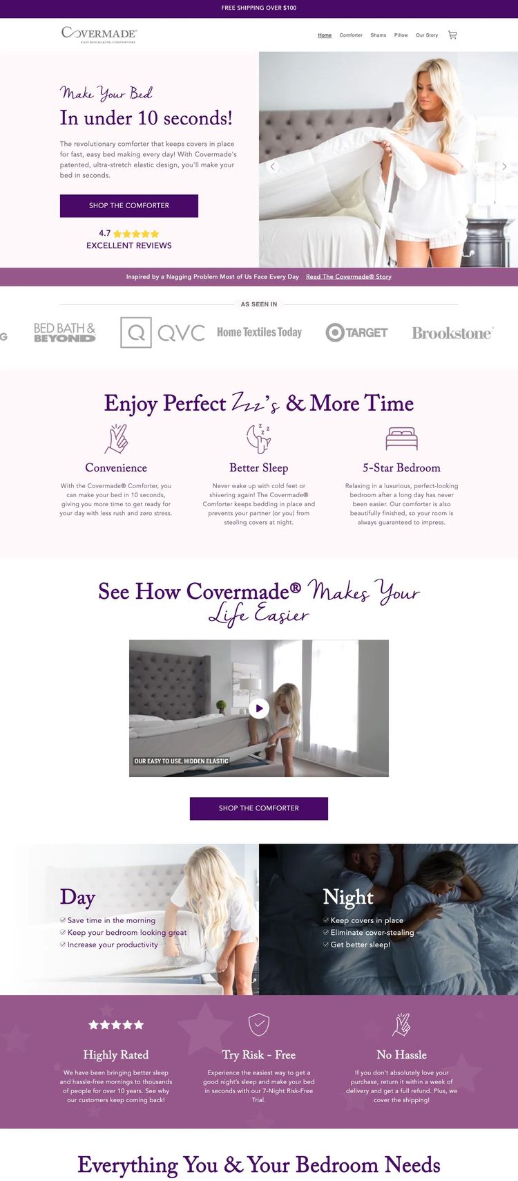 Screenshot 2 of Covermade (Example Shopify Ecommerce (General) Website)