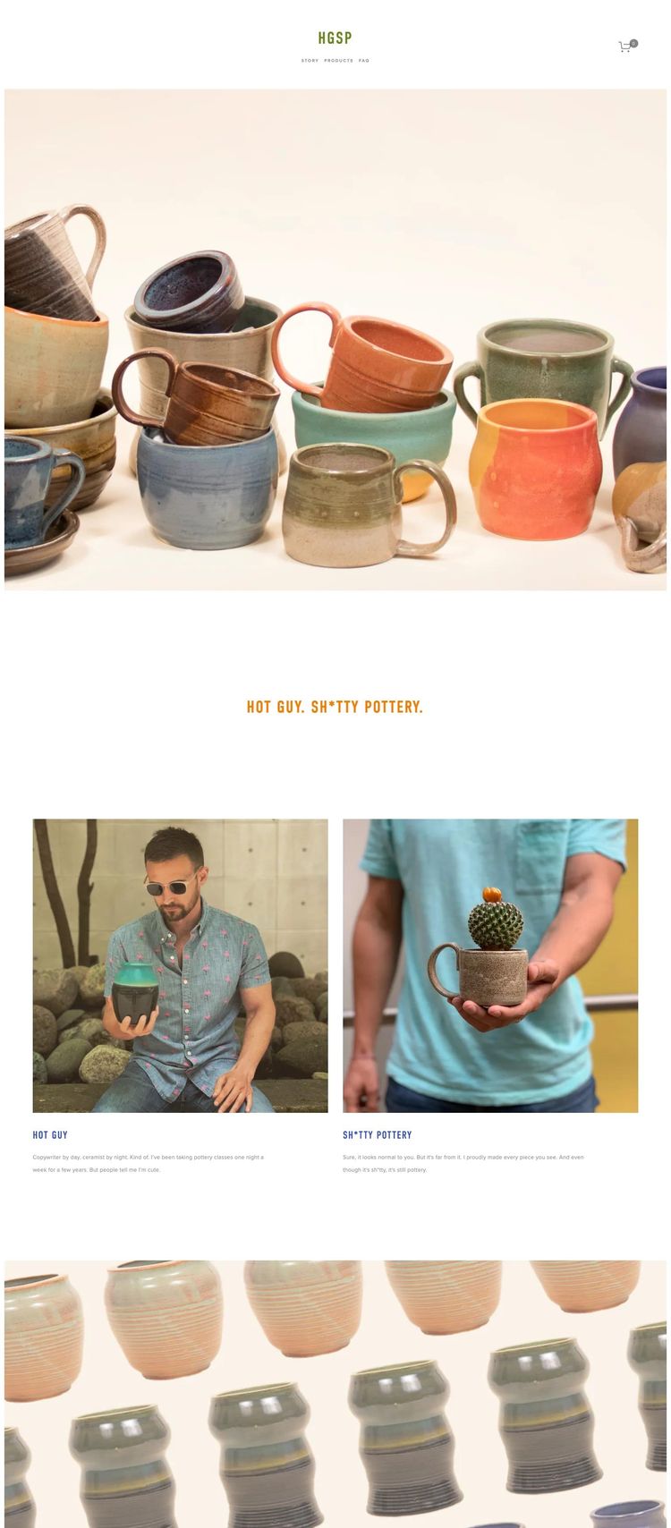 Screenshot 2 of HGSP (Example Squarespace Arts and Crafts Website)