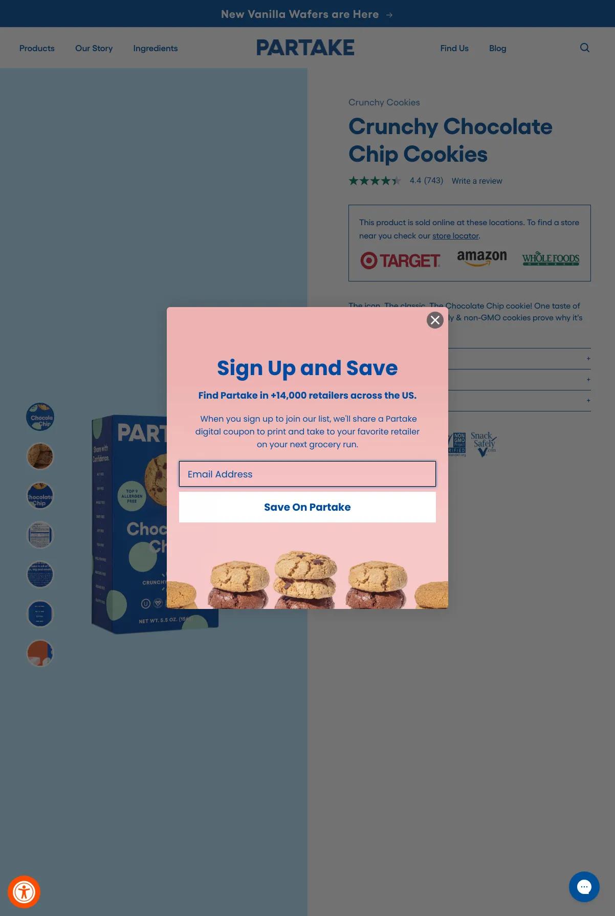 Screenshot 2 of Partake Foods (Example Shopify Food and Beverage Website)