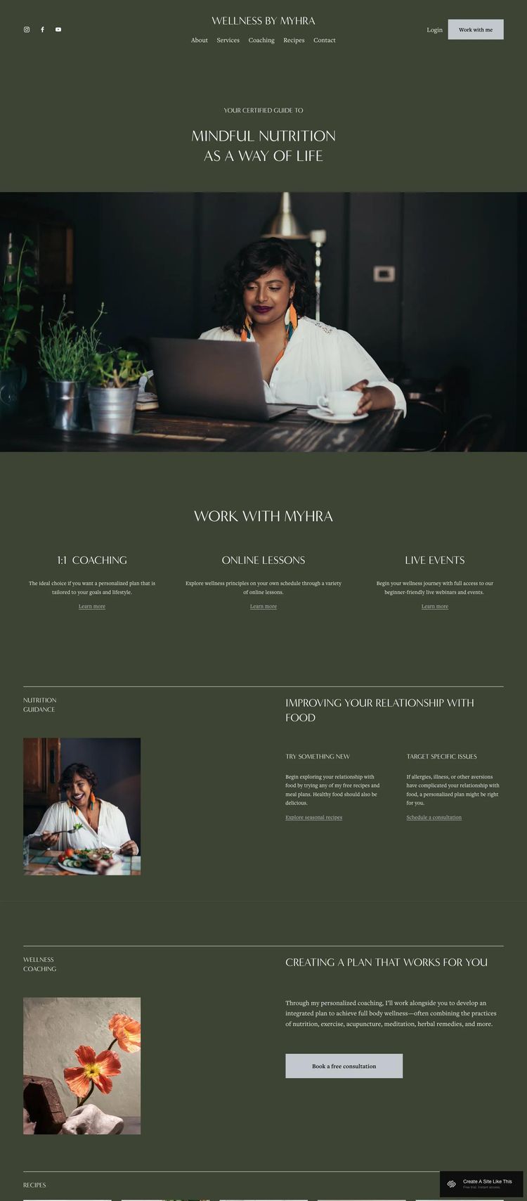Screenshot 1 of Myhra Template