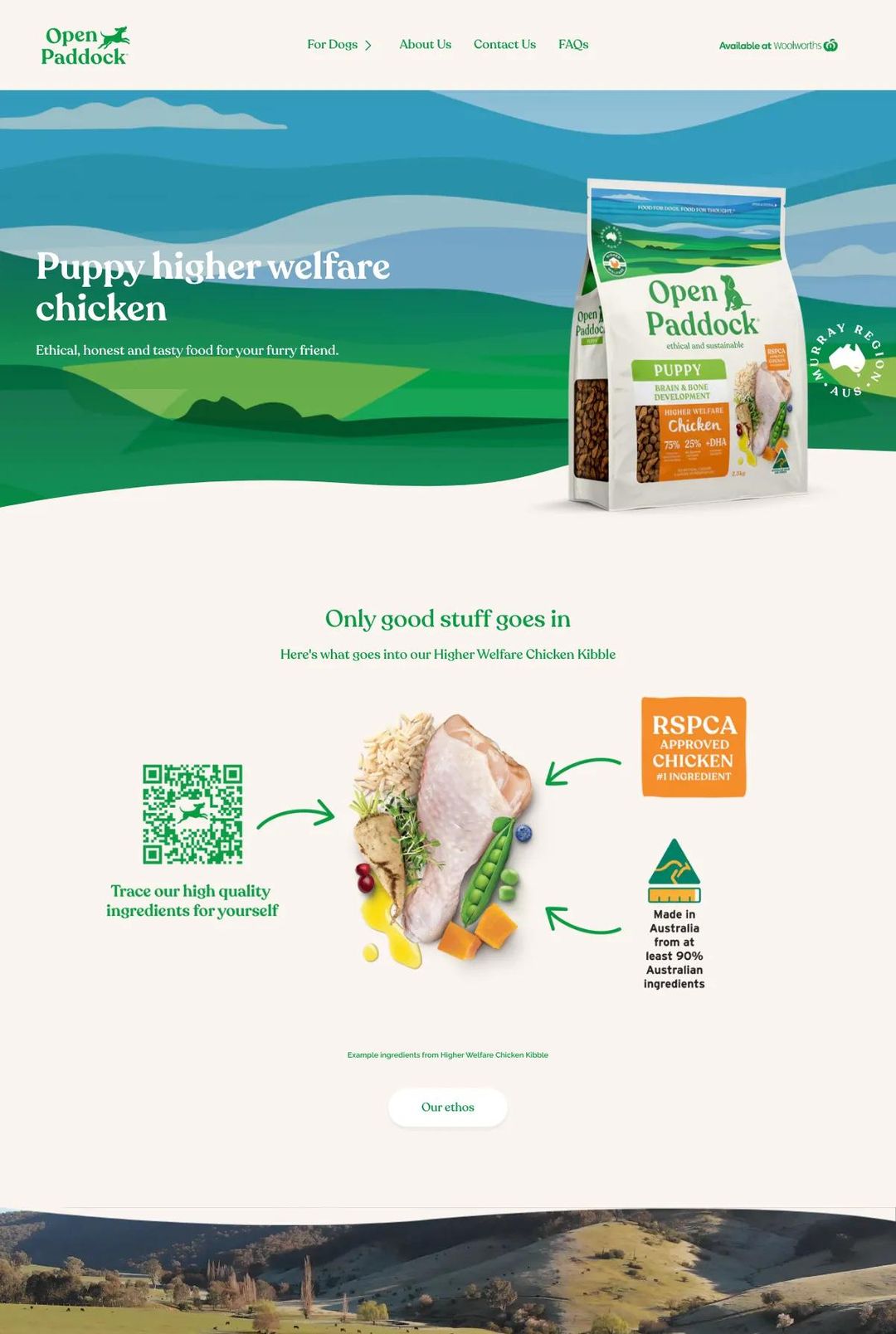 Screenshot 1 of Open Paddock (Example Shopify Pet Website)