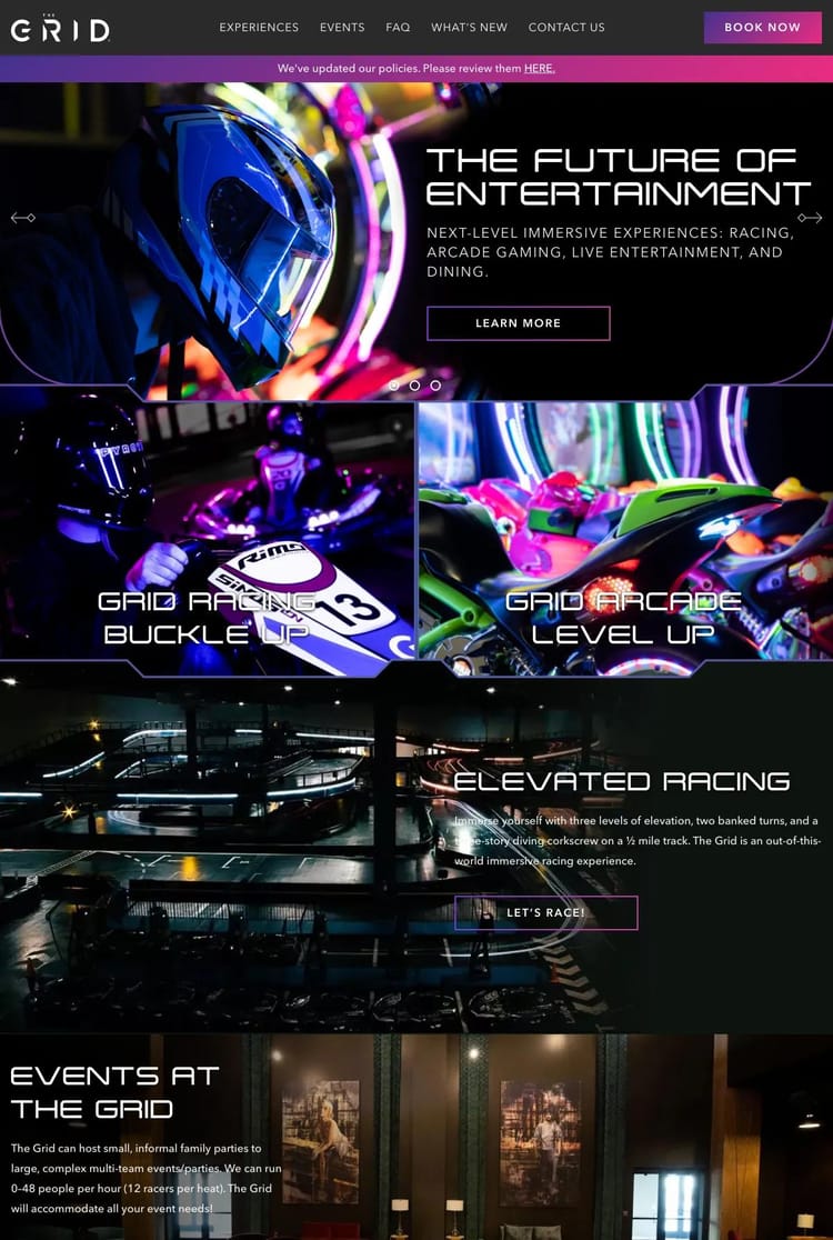 Screenshot 1 of Grid (Example Duda Website)