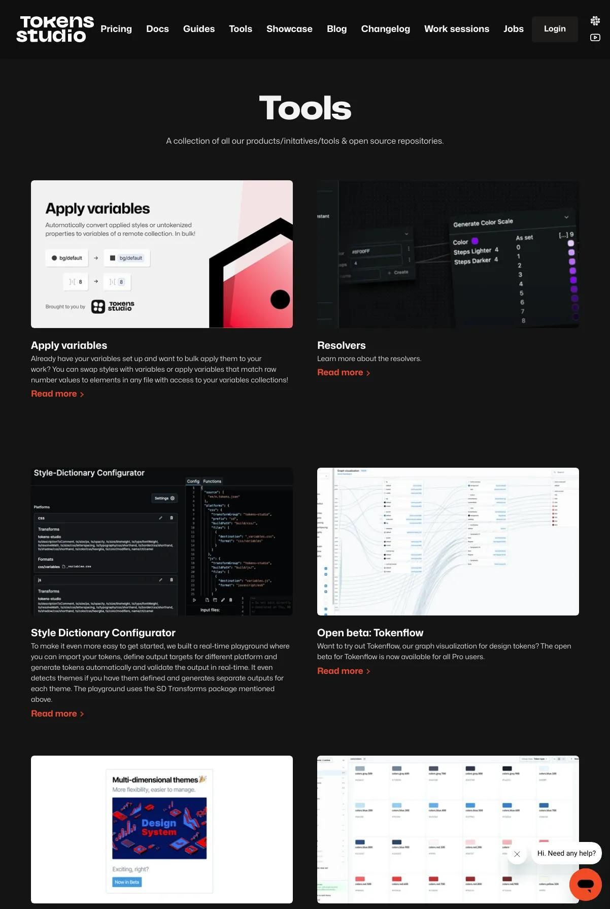 Screenshot 2 of Tokens Studio (Example Framer Website)
