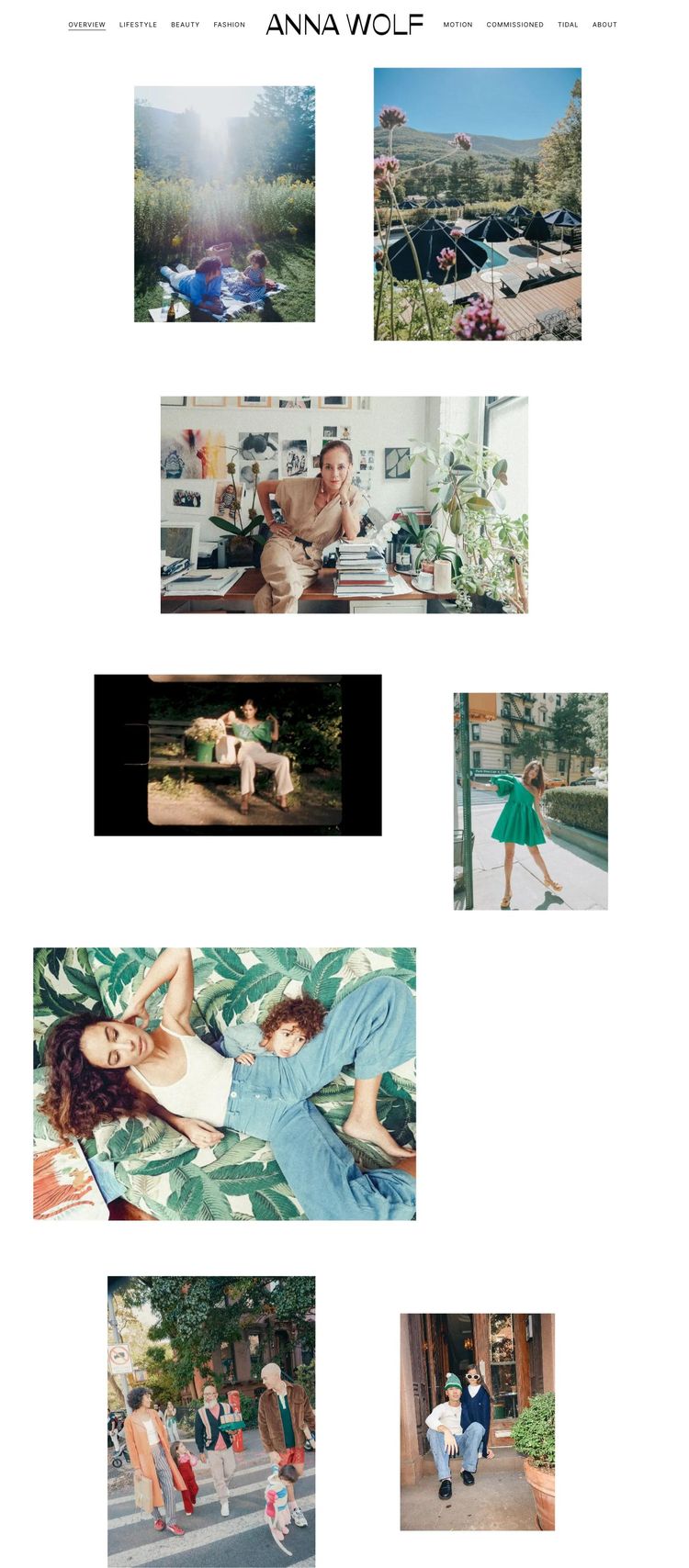 Screenshot 1 of Anna Wolf (Example Squarespace Photography Website)