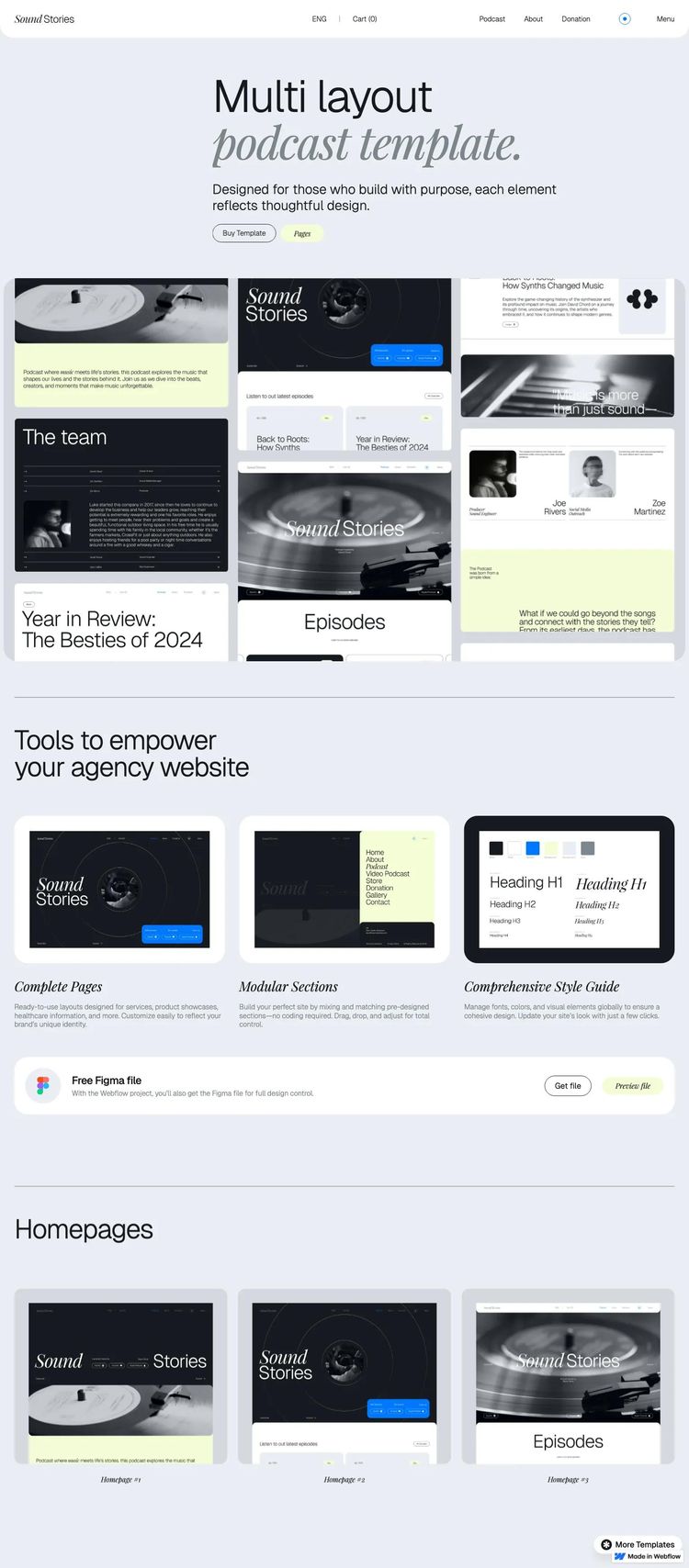 Screenshot 1 of Sound Stories Template