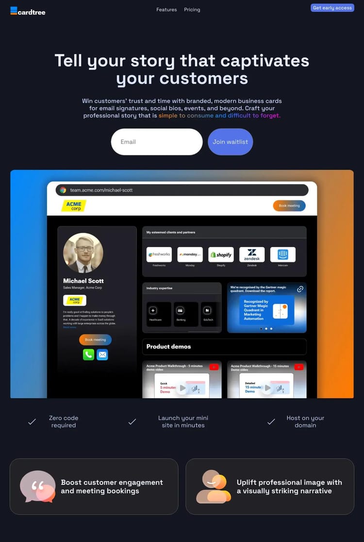 Screenshot 1 of Intronice (Example Webstudio Website)