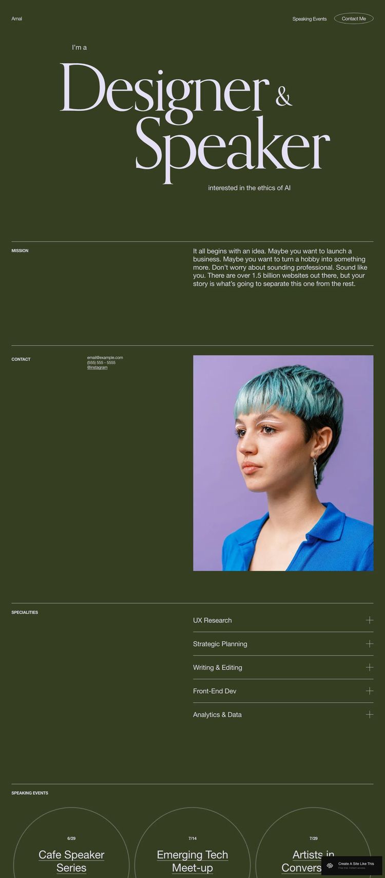 Screenshot 1 of Amal Template